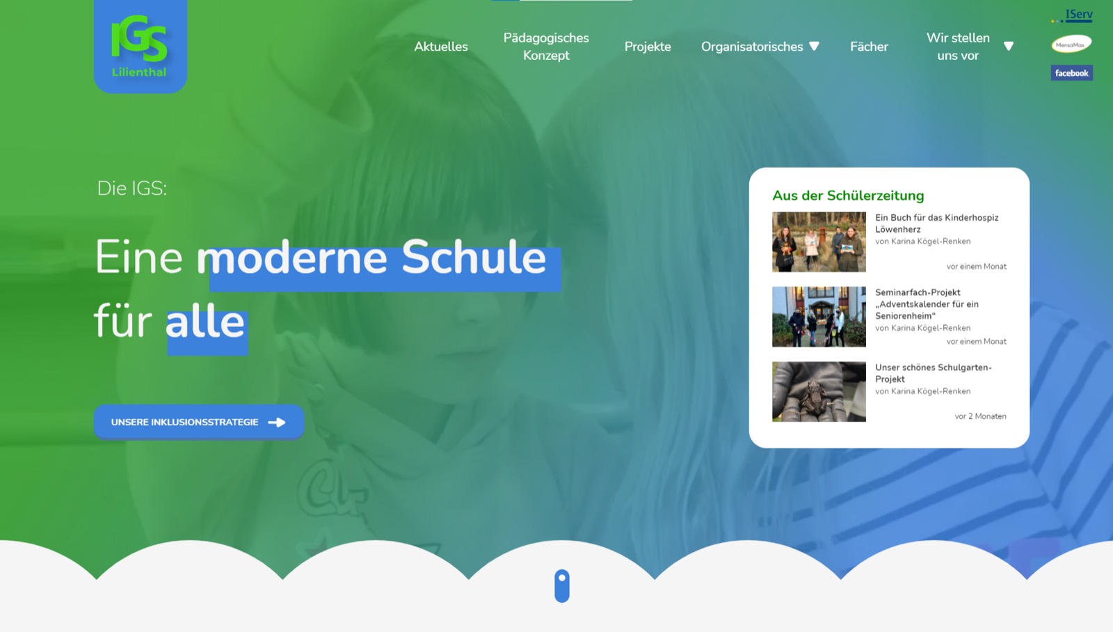 IGS Lilienthal school website homepage