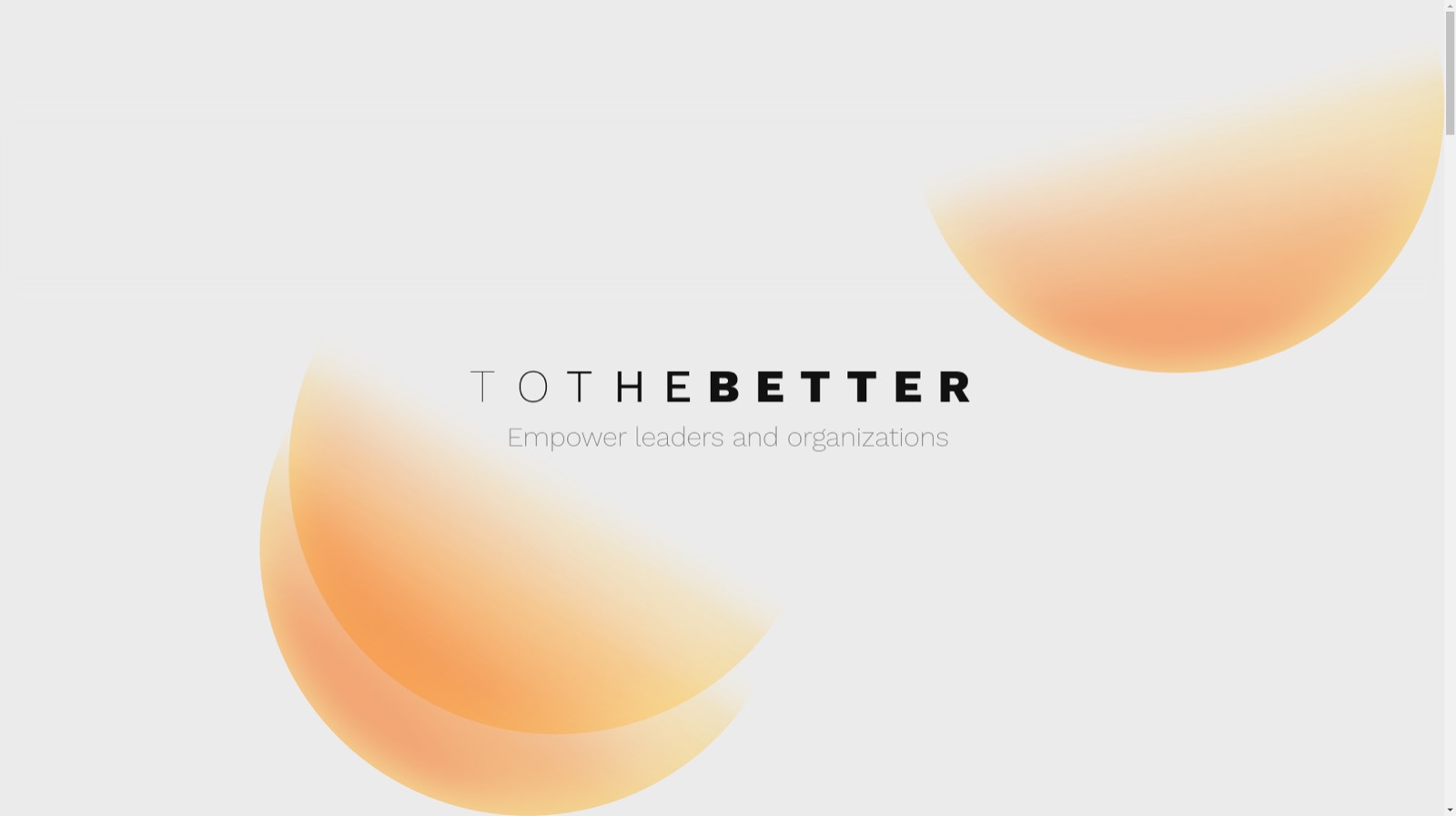 to the better consulting website landing page